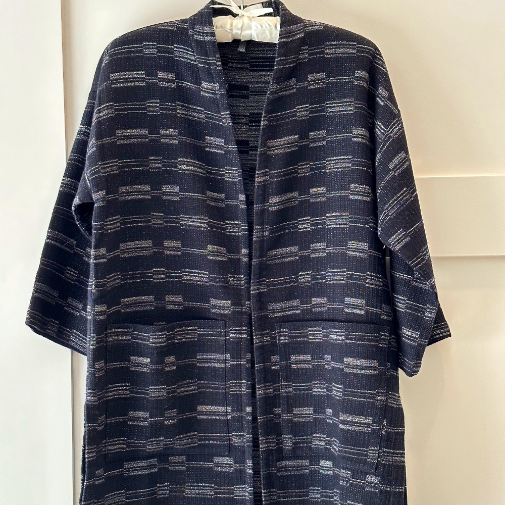 Eileen Fisher Black and White Blazer Modern Minimalist Design